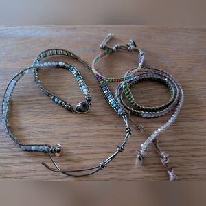 Bohemian Beaded Bracelets Set of Three